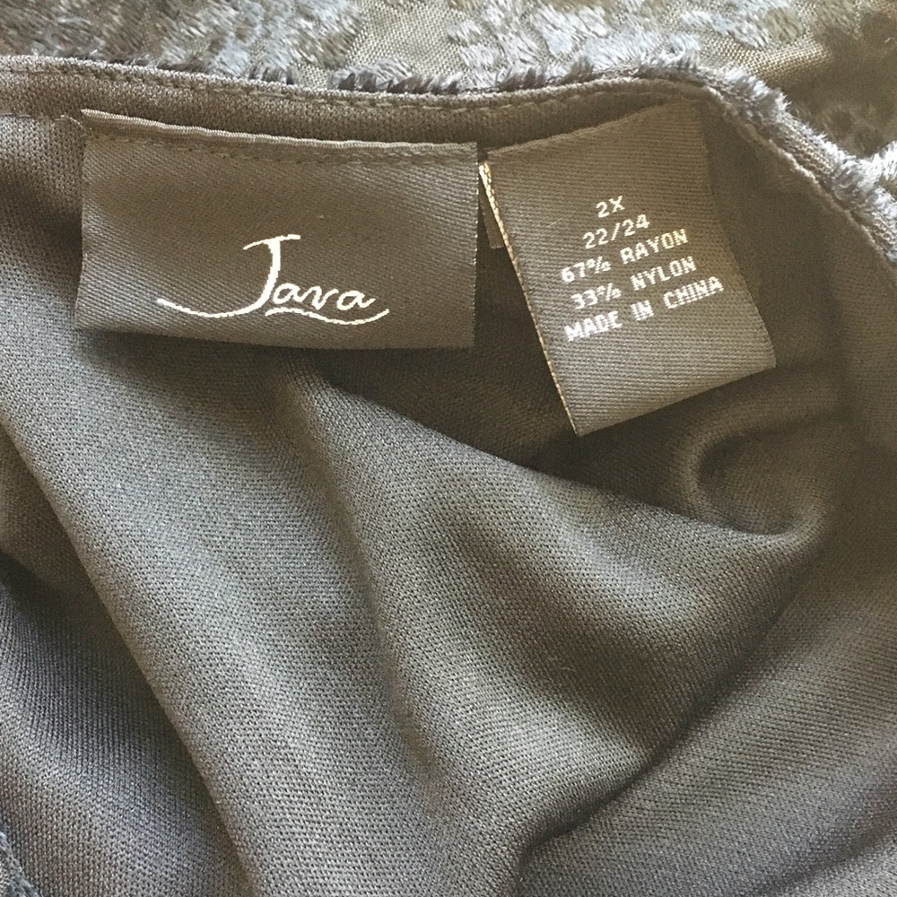 Java Jacquard Layered Tank ~ 2X - Picture 7 of 7